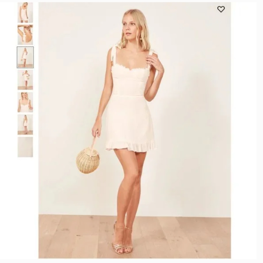 Reformation Christine Mini Dress - Ivory